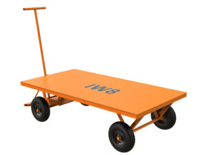 Transportador de Carga 4 Rodas Piso Metálico
