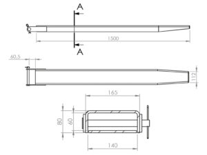 Prolongador Garfo para Empilhadeira