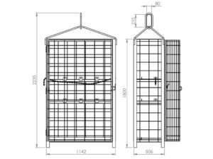 Gaiola para Transporte de Cilindros