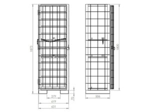 Skid Porta Cilindros para Empilhadeira