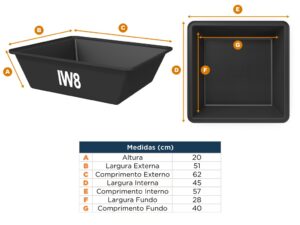 Bacia de Contenção para Produtos Químicos 50L