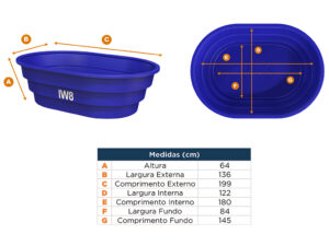 caixote oval 100 litros