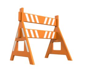 Cavalete Plástico de Sinalização 1 Metro