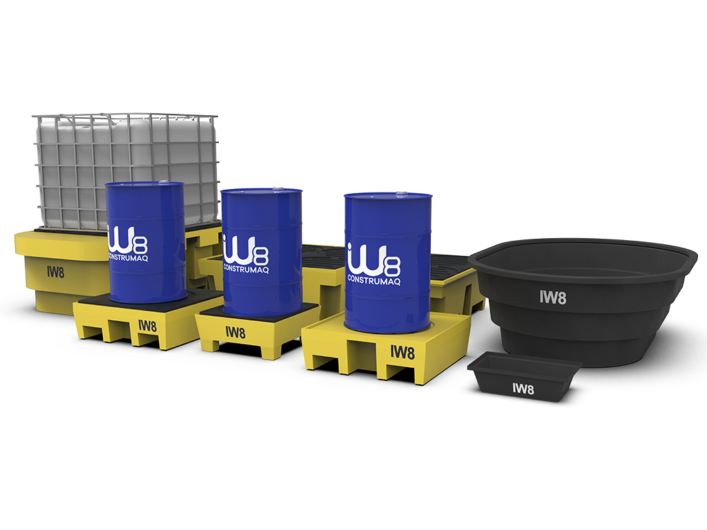 Pallet de contenção químico industrial