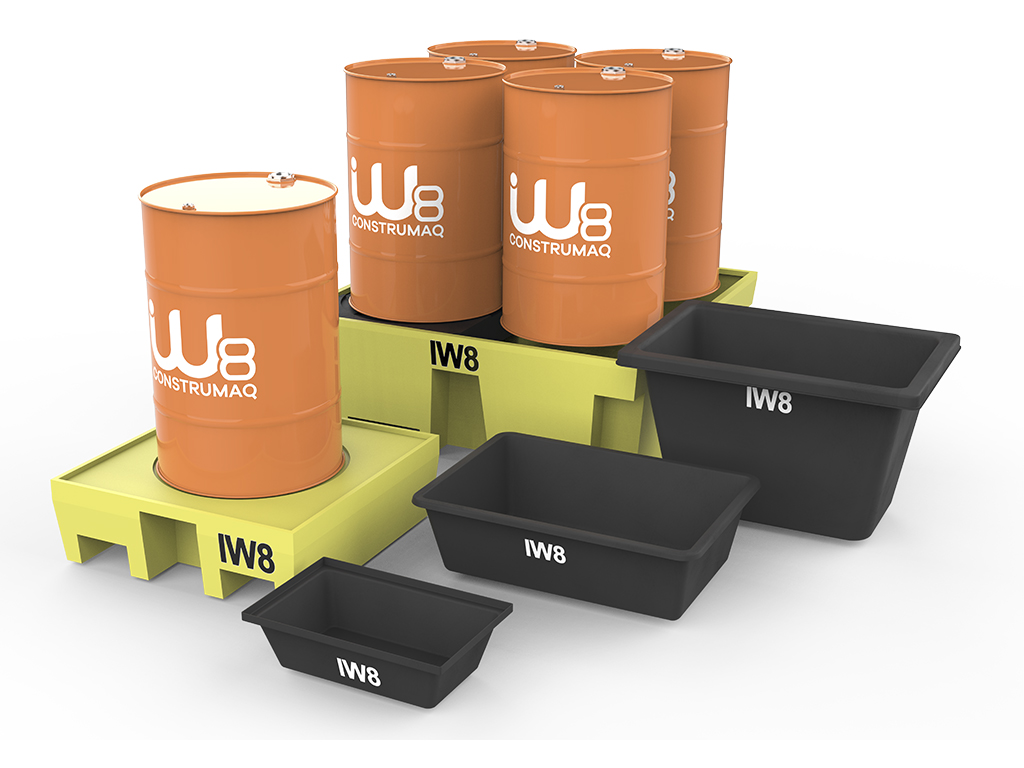 Pallets de contenção personalizados Grupo Construmaq