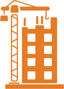 Construção civil laranja
