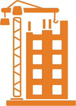 Construção civil laranja