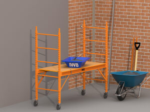 pedreiro usando masseira plástica obra