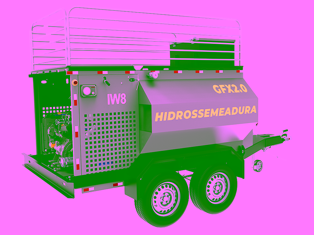 Maquinário para Aplicação de Hidrossemeadura
