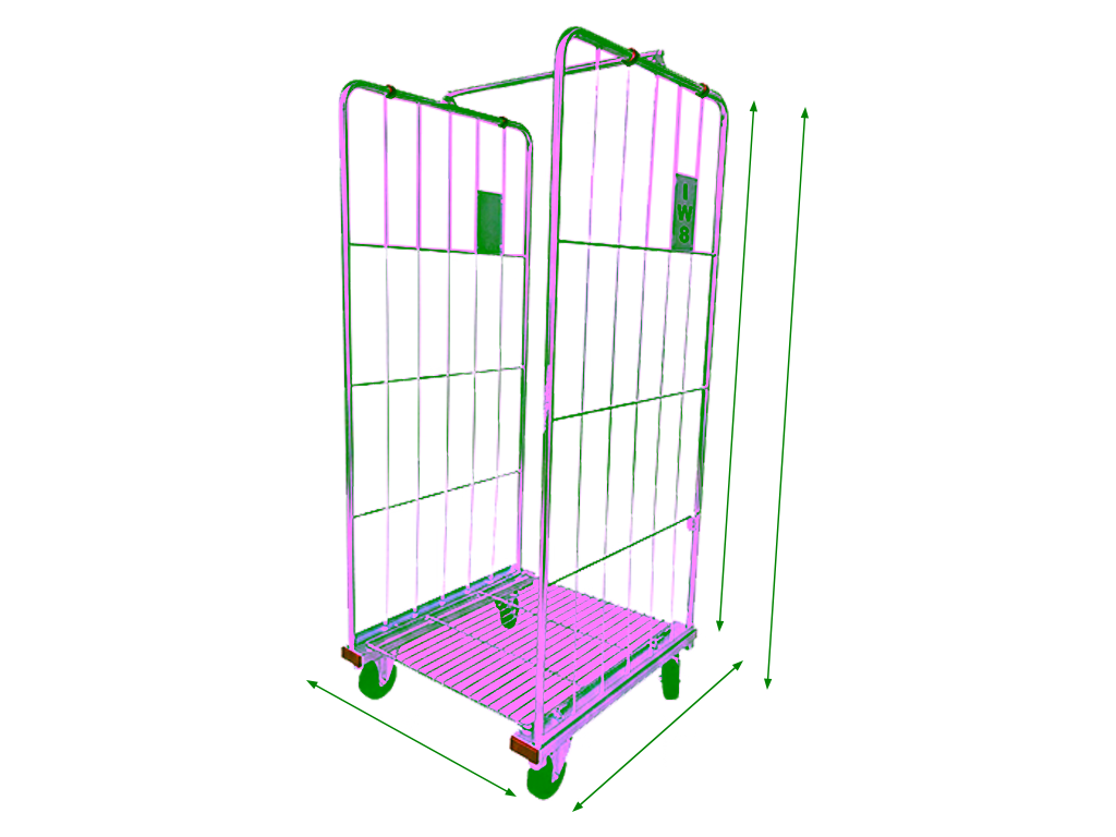 Carrinho para hotelaria e hospitais