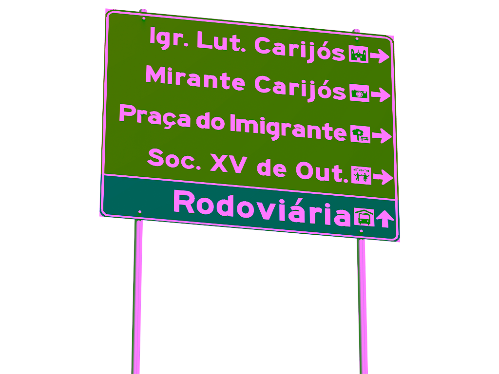 Placa de Sinalização Rodoviária