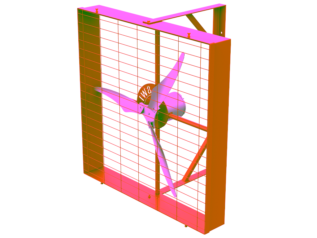 ventilador quadrado para aviário