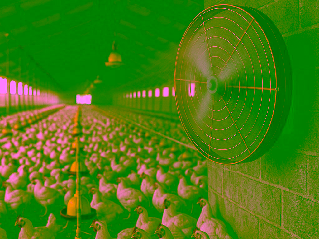 ventilador tufão para aviário