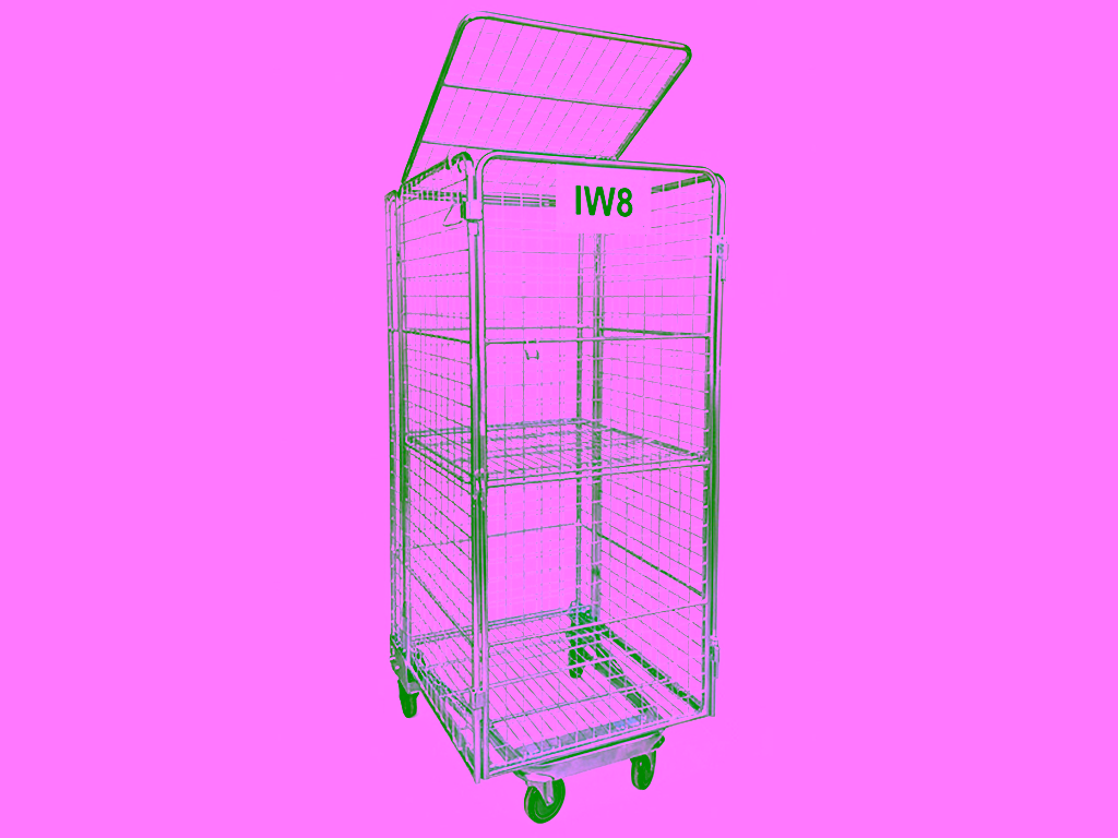 Carrinho gaiola fechado