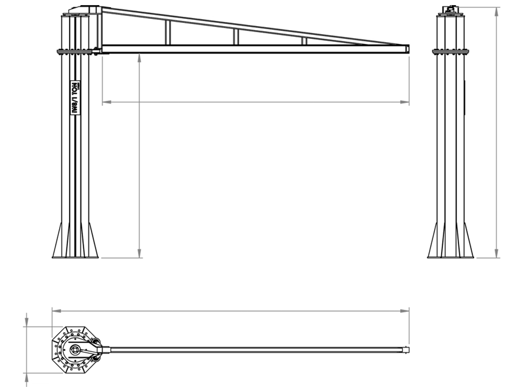 Dimensionamento de Pórtico Giratório
