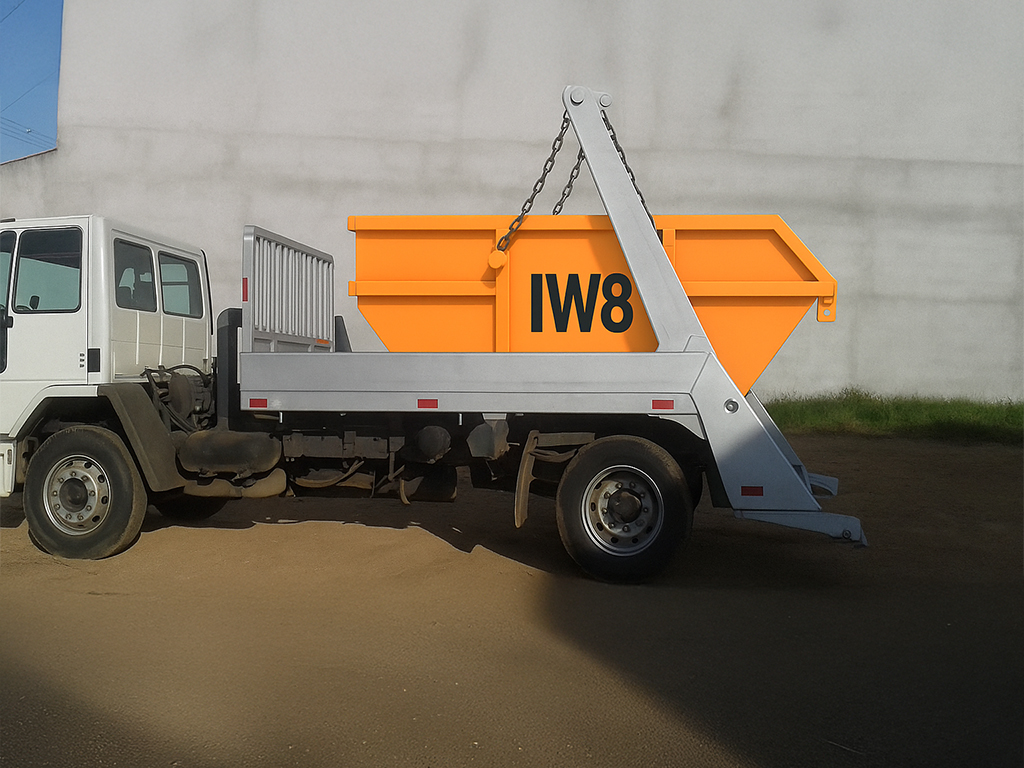 Solda MIG em caçamba estacionária