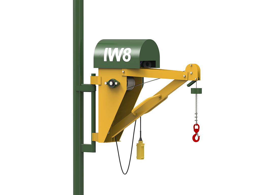 Guincho de Coluna para içamento de materiais