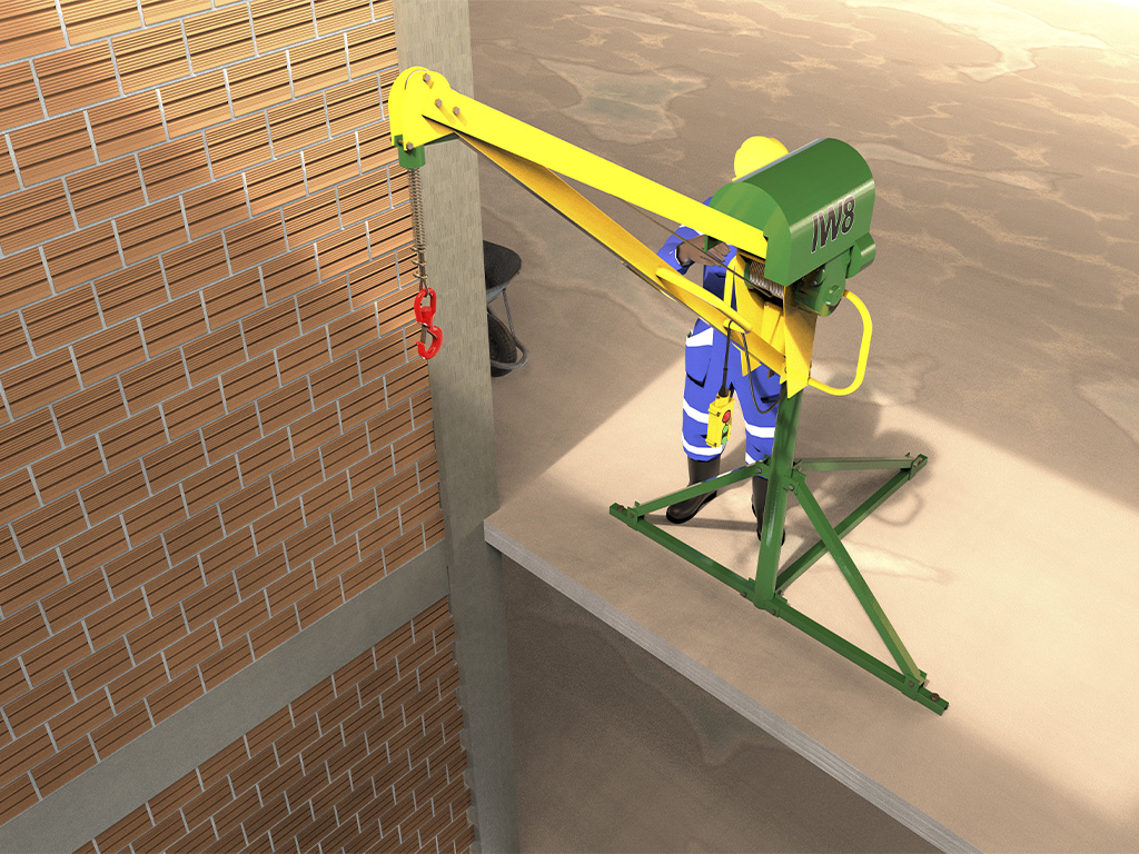 Mini grua 500kg para movimentação de cargas Mini grua 500kg para movimentação de cargas