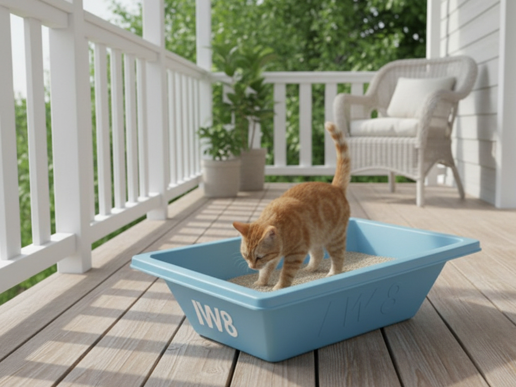 caixa de areia para gatos