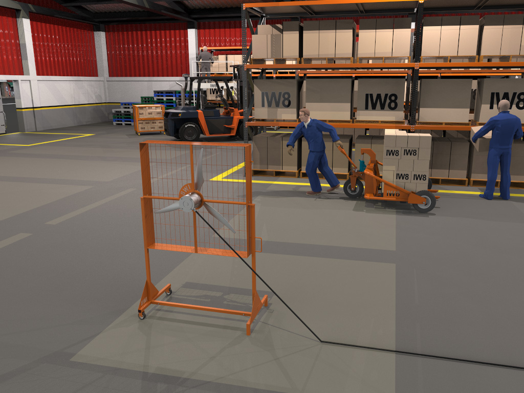 ventilador para aviário IW8 Construmaq